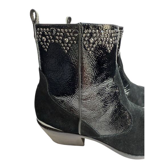 Donald J Pliner Jessiespol Western Couture Collection Ankle Boots Leather 7.5 - Picture 5 of 13